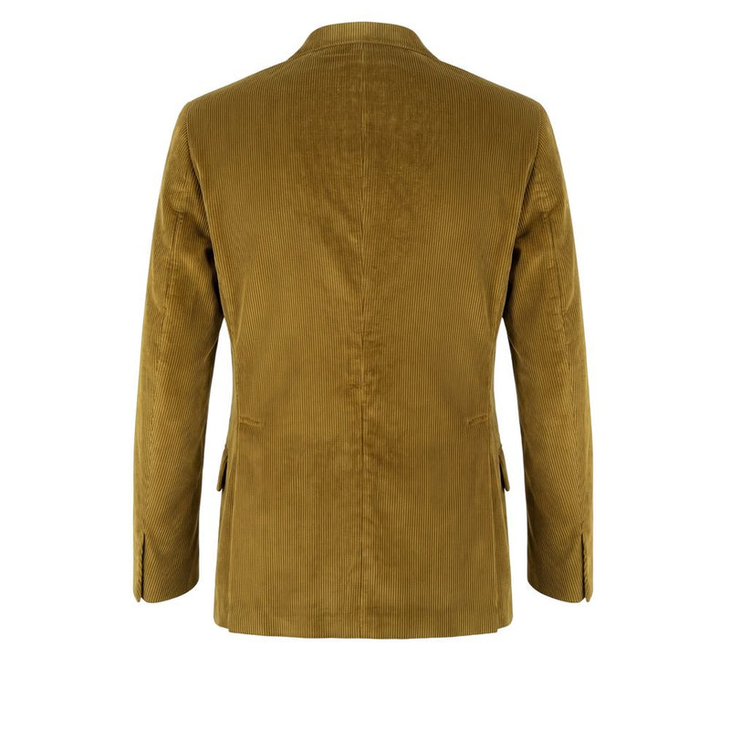 Peserico Green Cotton Single-Breasted Men’s Blazer