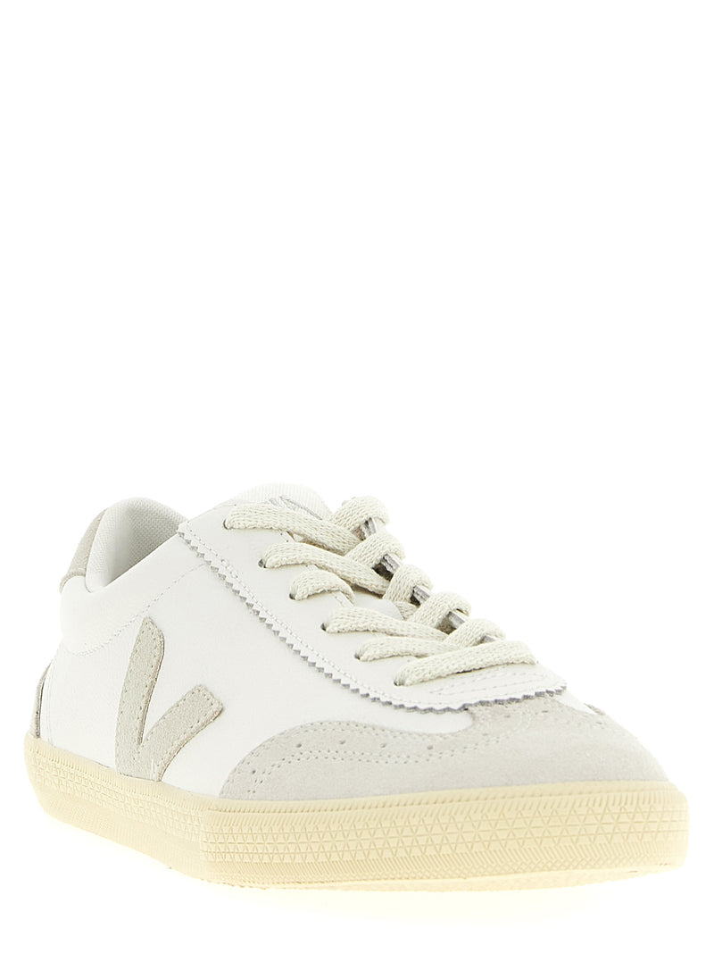 Veja Beige Volley Genuine Leather Low Top Sneakers