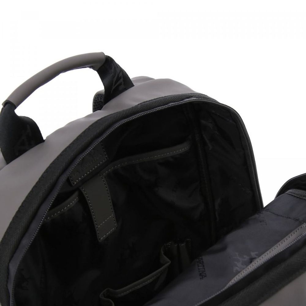 La Martina Gray Polyethylene Backpack - Stylish and Functional