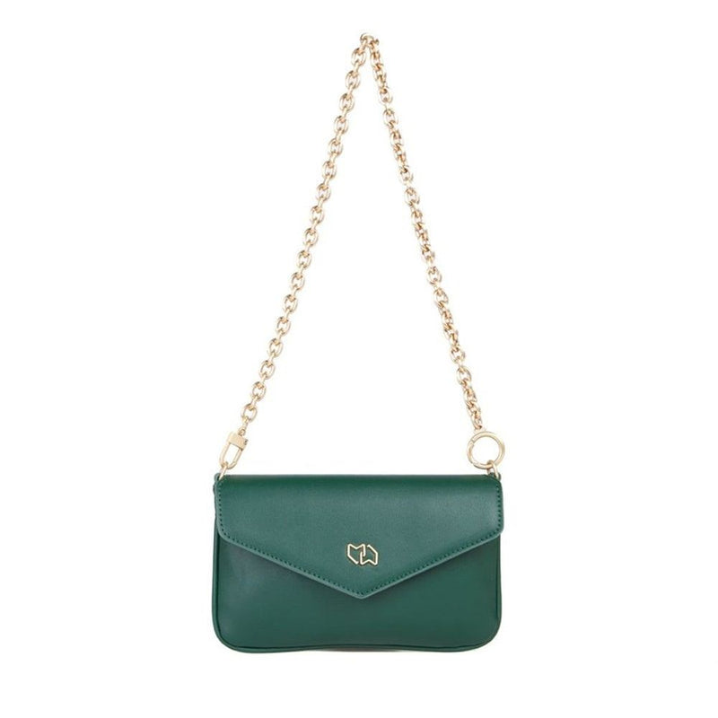 MIRIADE Bicolor Polyethylene Shoulder Bag - Green