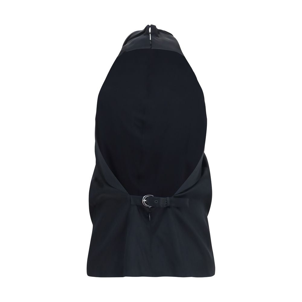 Khaite Black Acetate Blouse - Rone Top