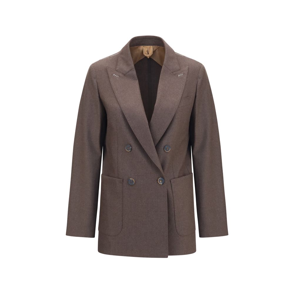 Max Mara Cloruro Brown Cashmere Blazer