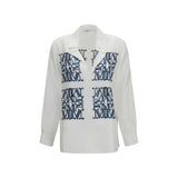 Max Mara White Silk Dress Shirt
