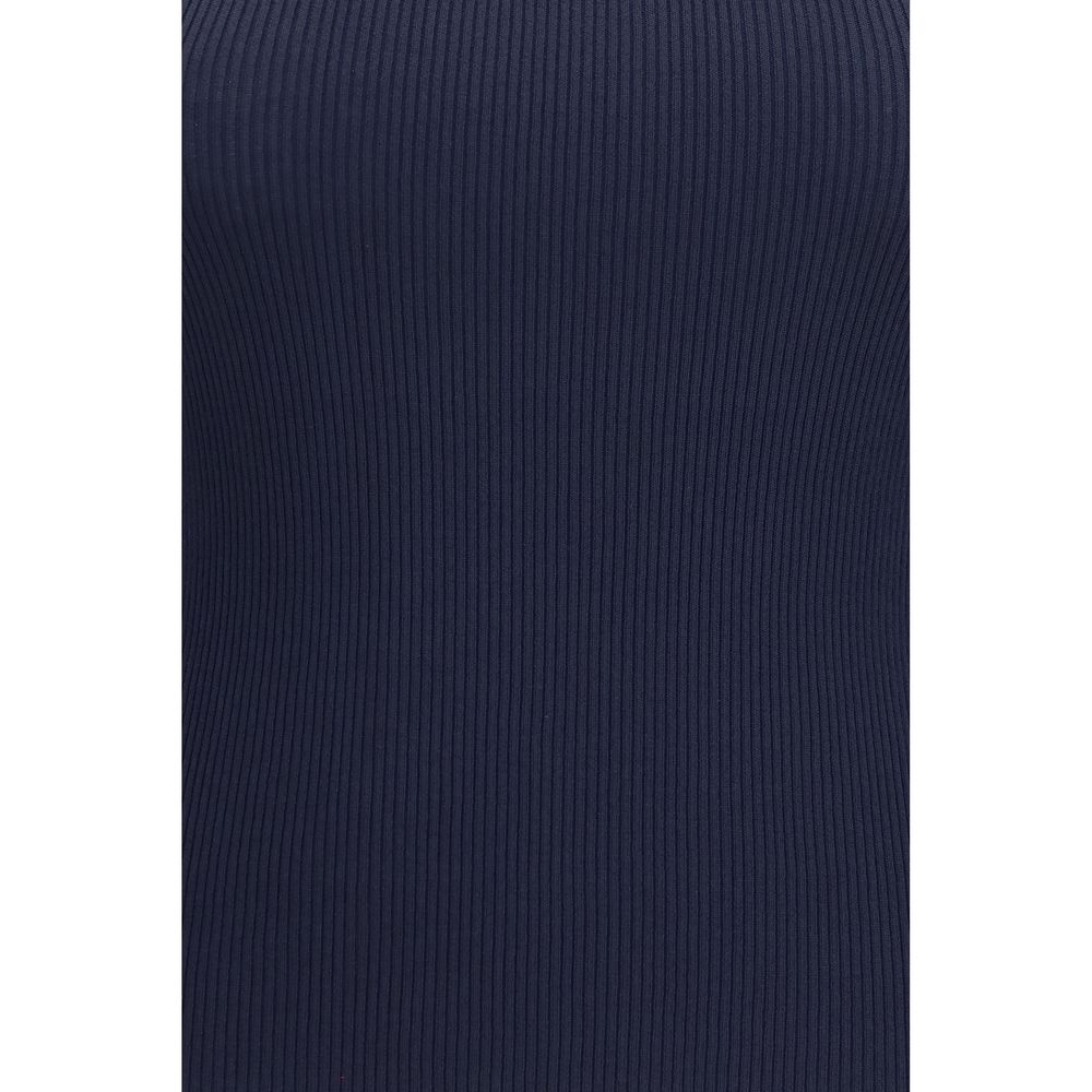 Max Mara Blue Viscose Tank Top - Slim Fit Essential