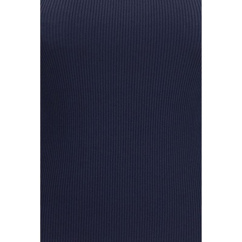 Max Mara Blue Viscose Tank Top - Slim Fit Essential