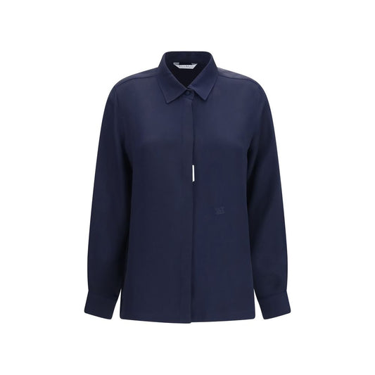 Max Mara Geranio Blue Silk Shirt for Women