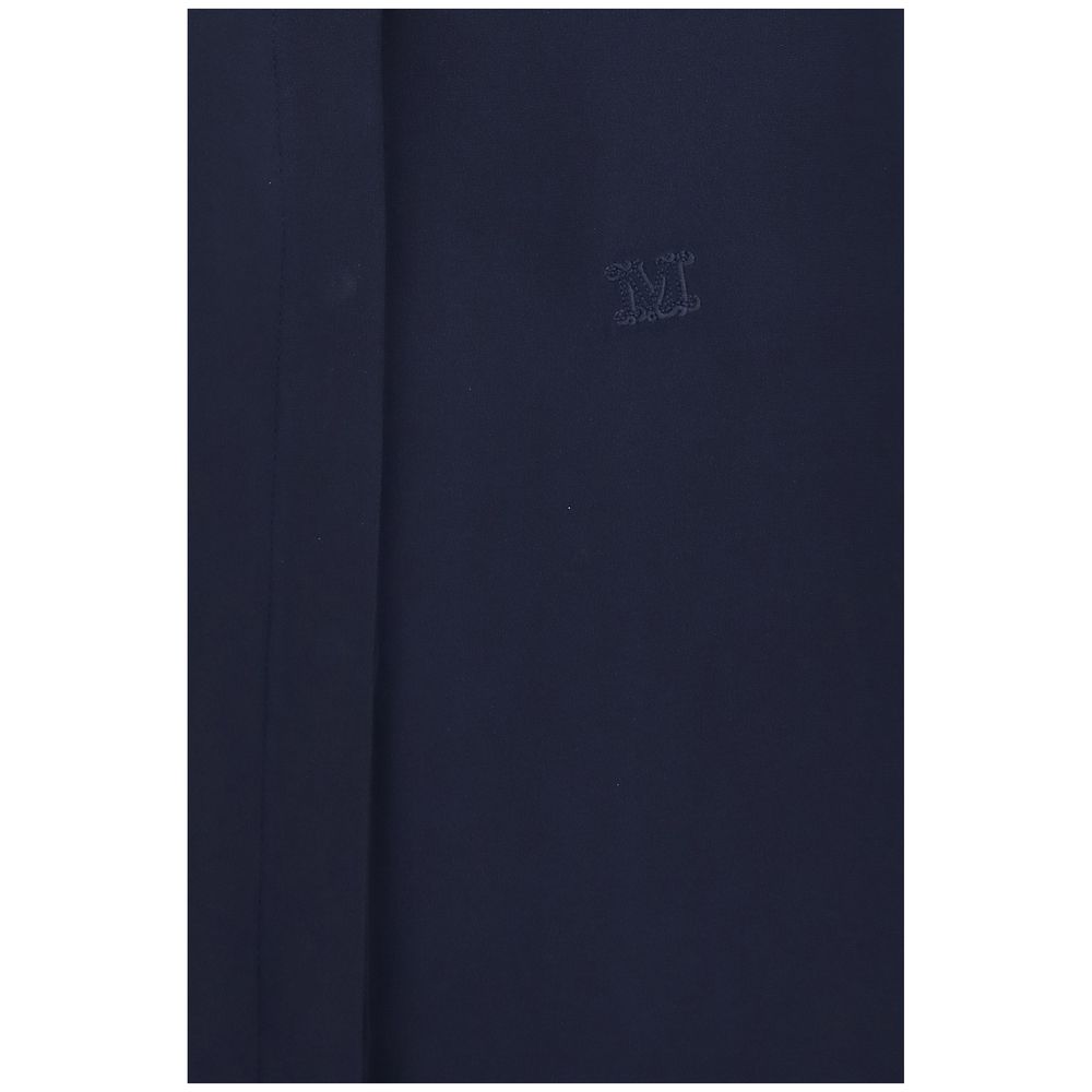 Max Mara Geranio Blue Silk Shirt for Women
