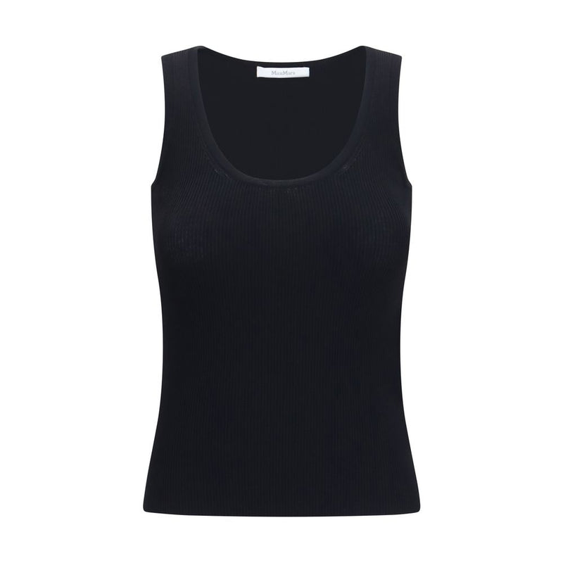 Max Mara Black Viscose Tank Top - Essential Wardrobe Staple
