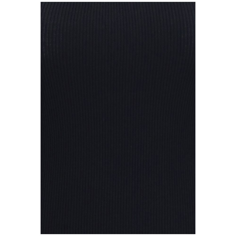 Max Mara Black Viscose Tank Top - Essential Contemporary Design