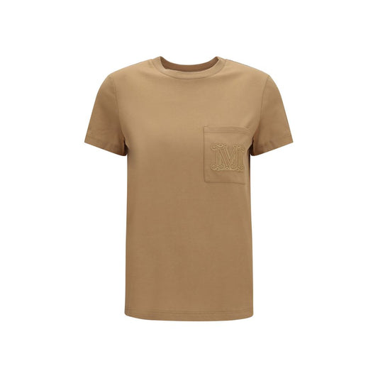 Max Mara Papaia T-shirt Beige Cotton Sportswear