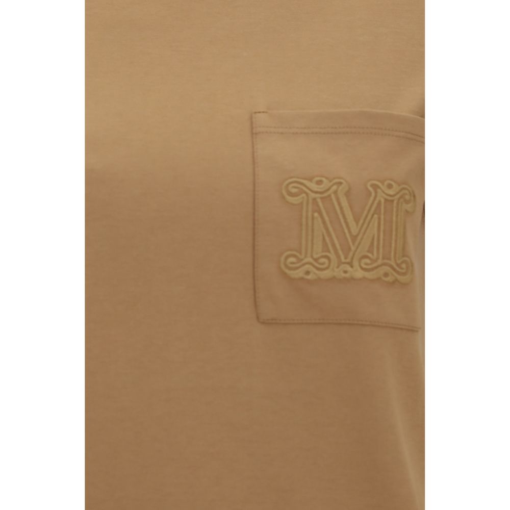 Max Mara Papaia T-shirt Beige Cotton Sportswear