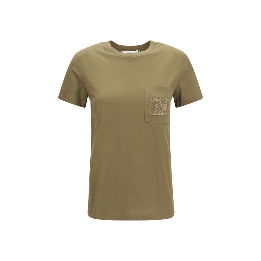 Max Mara Papaia Bicolor Cotton Sportswear T-Shirt