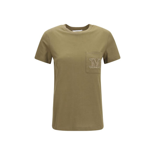 Max Mara Papaia Bicolor Cotton Sportswear T-Shirt