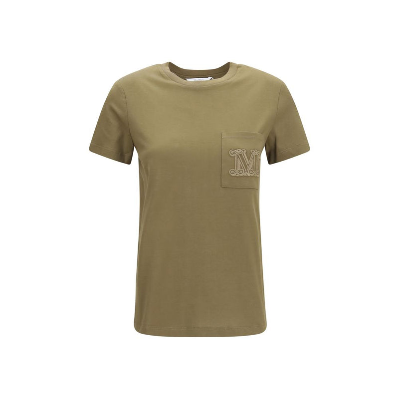 Max Mara Papaia Bicolor Cotton Sportswear T-Shirt
