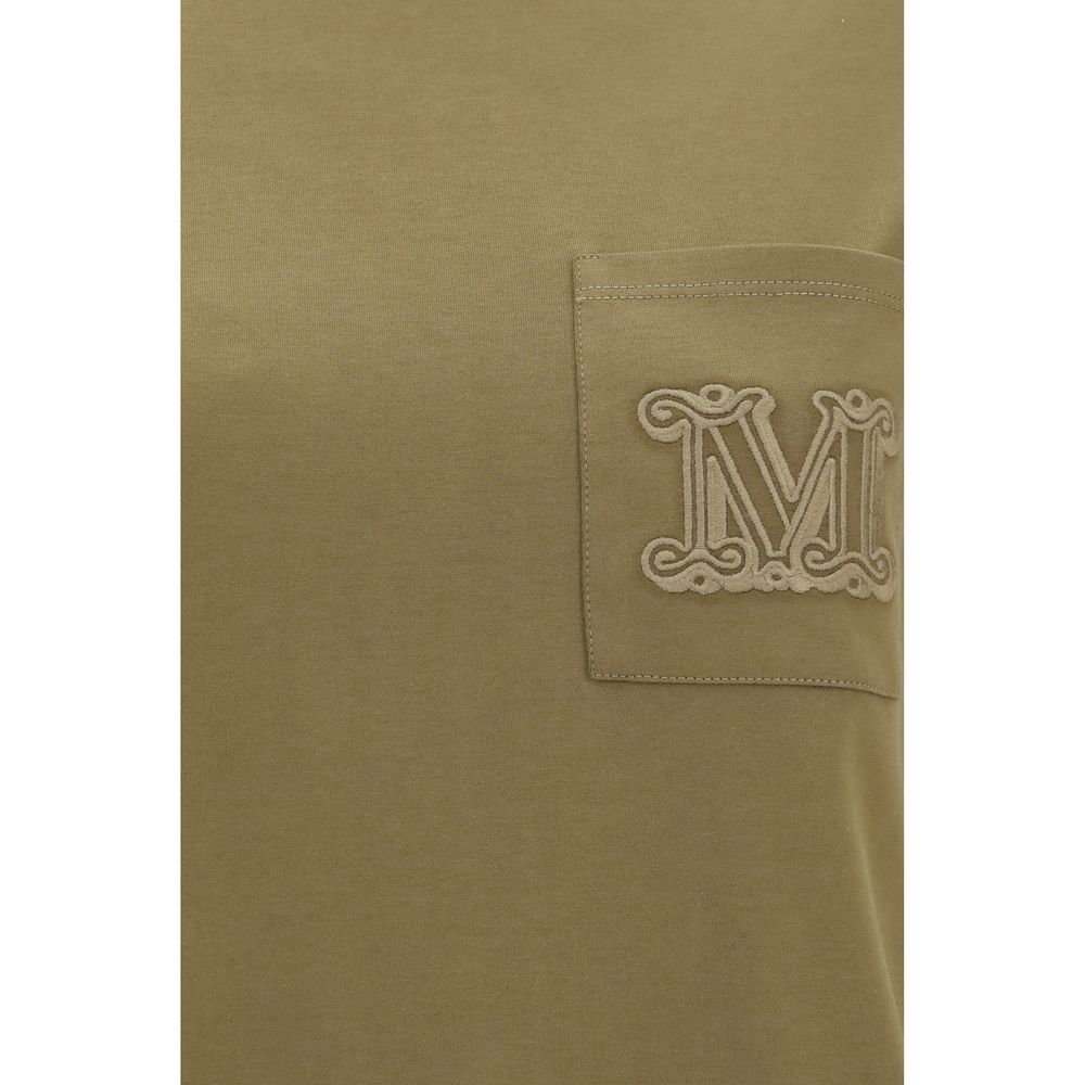 Max Mara Papaia Bicolor Cotton Sportswear T-Shirt