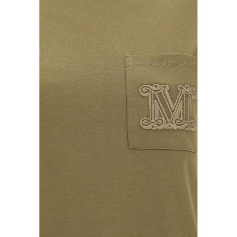Max Mara Papaia Bicolor Cotton Sportswear T-Shirt