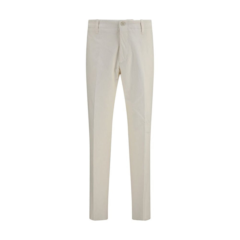 Lardini Beige Viscose Casual Pants - Refined Everyday Elegance