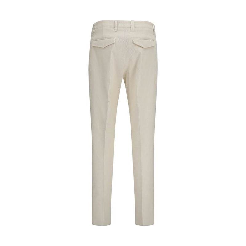 Lardini Beige Viscose Casual Pants - Refined Everyday Elegance