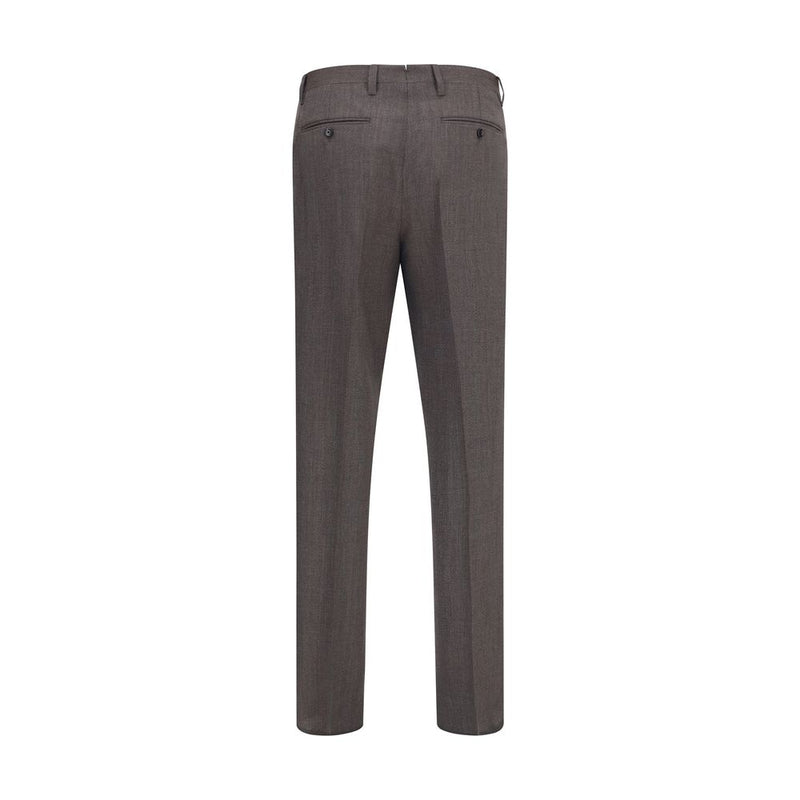 Lardini Gray Viscose Dress Pants - Tailored Elegance