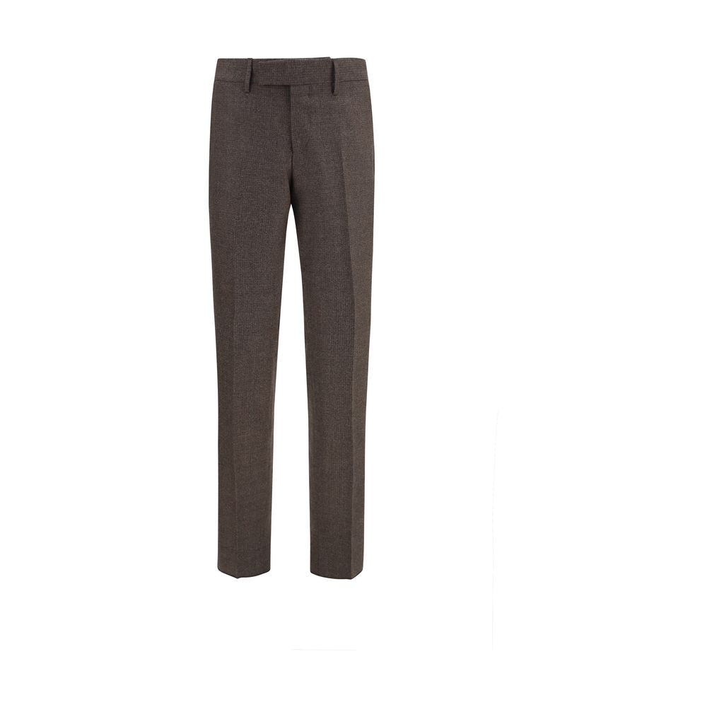Lardini Brown Viscose Dress Pants for Men