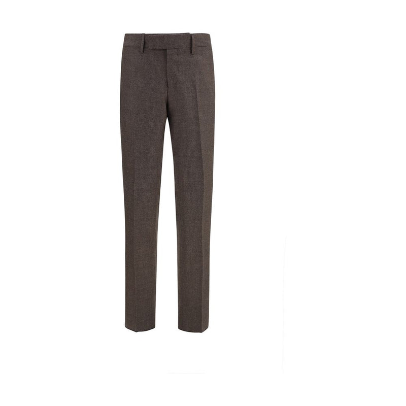 Lardini Brown Viscose Dress Pants for Men