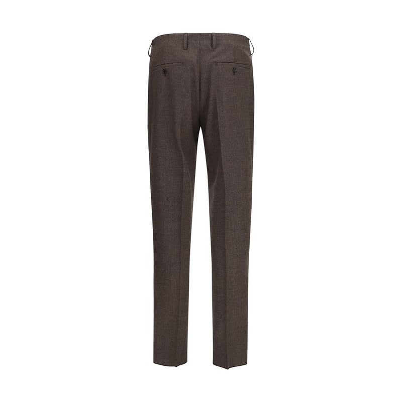 Lardini Brown Viscose Dress Pants for Men