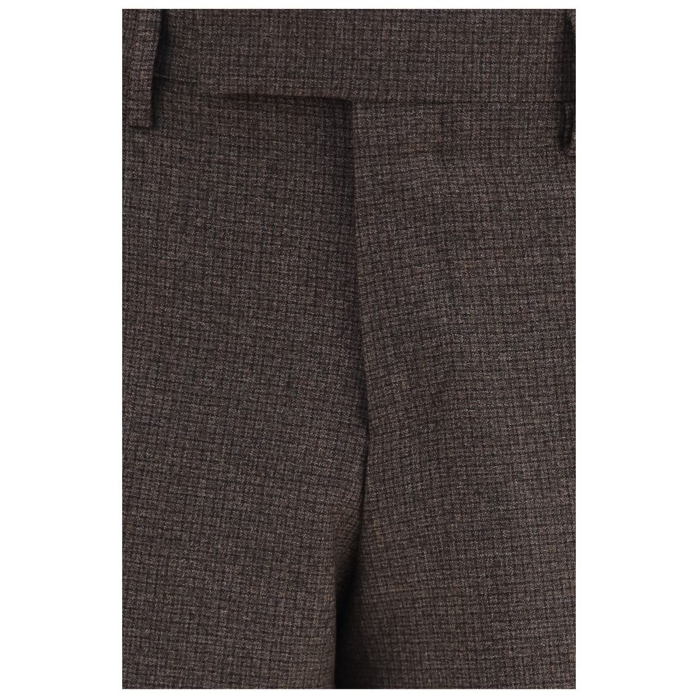 Lardini Brown Viscose Dress Pants for Men