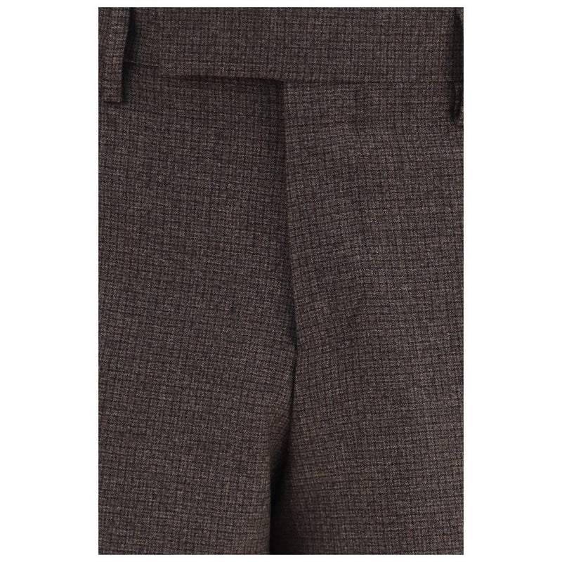Lardini Brown Viscose Dress Pants for Men