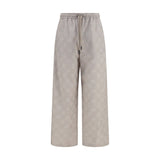 Off-White Arrow All-Over Monogram Beige Cotton Casual Pants