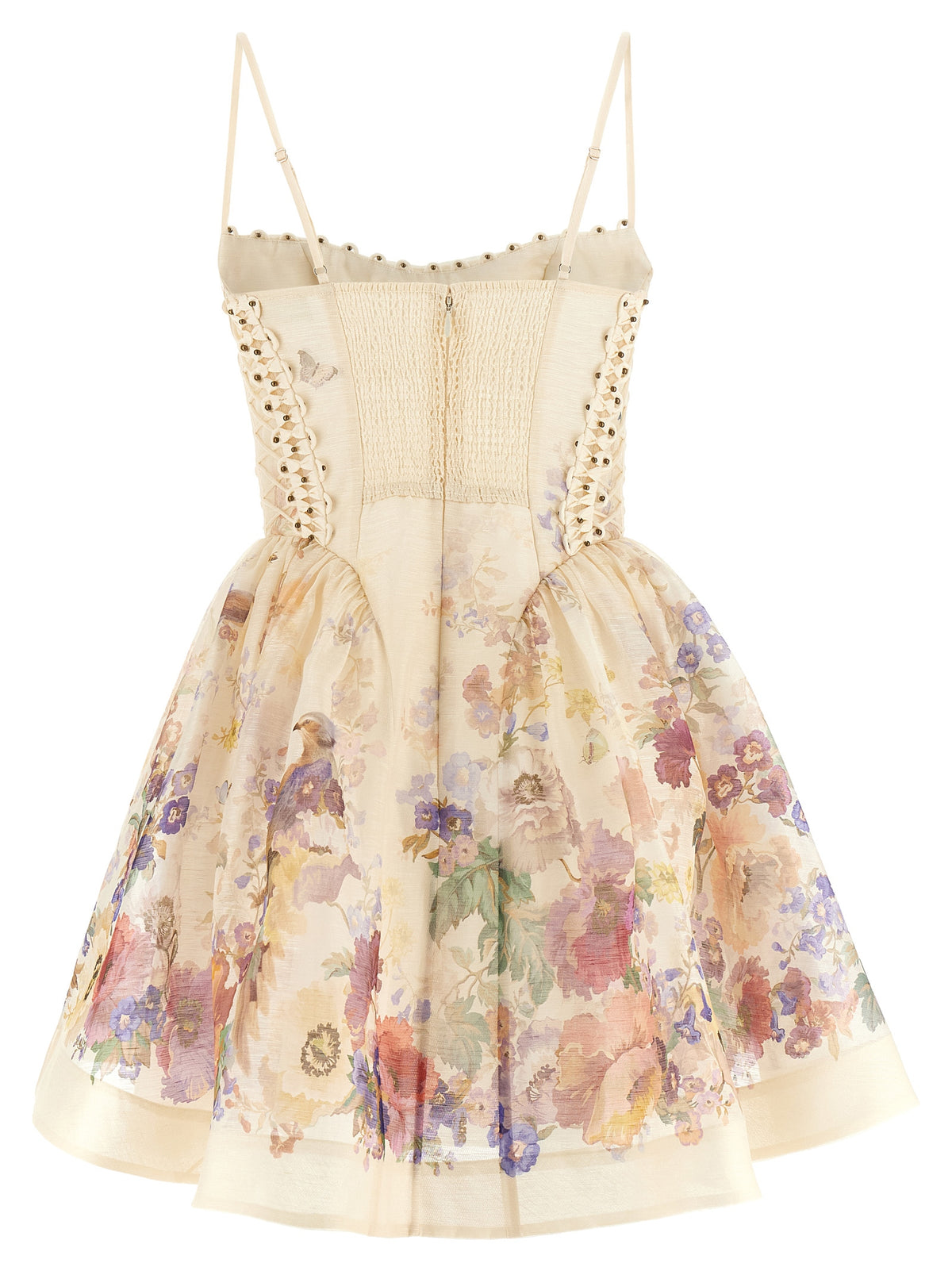 Zimmermann Alchemy Beige Linen Short Dress