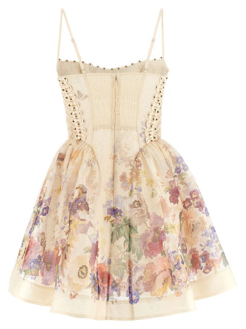 Zimmermann Alchemy Beige Linen Short Dress