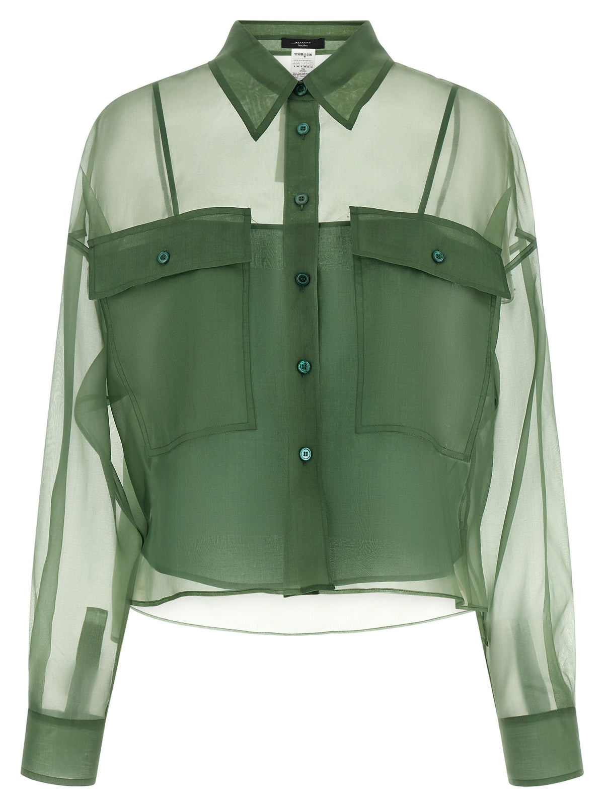 Max Mara WkdColomba Bicolor Cotton Blouse