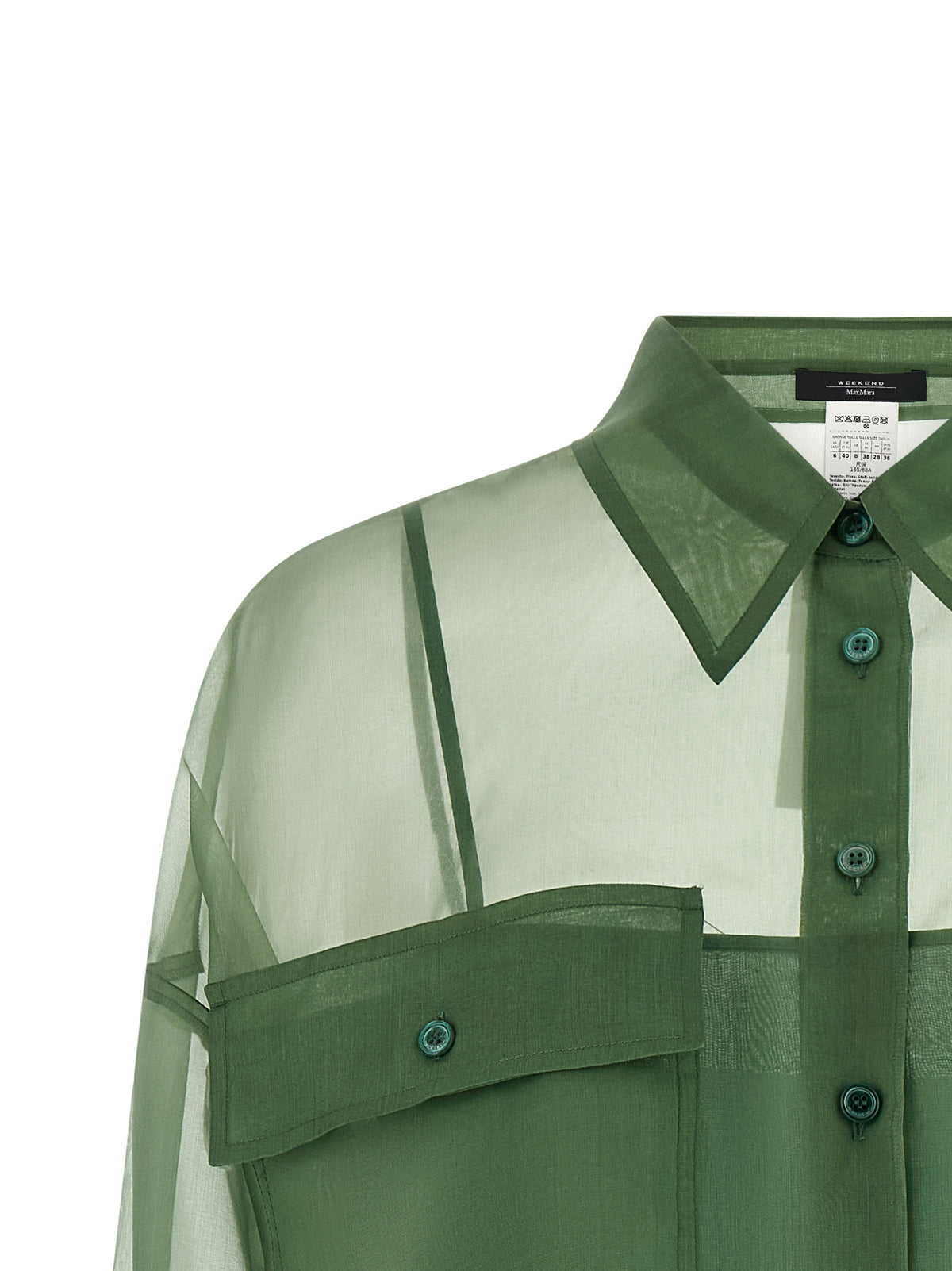 Max Mara WkdColomba Bicolor Cotton Blouse