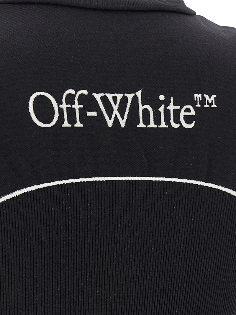 Off-White Black Polyamide Sport Bra - Women's Sportswear