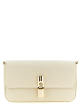 Furla Iride S White Calfskin Crossbody Bag