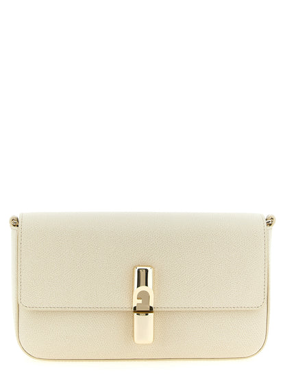 Furla White Calfskin Crossbody Bag