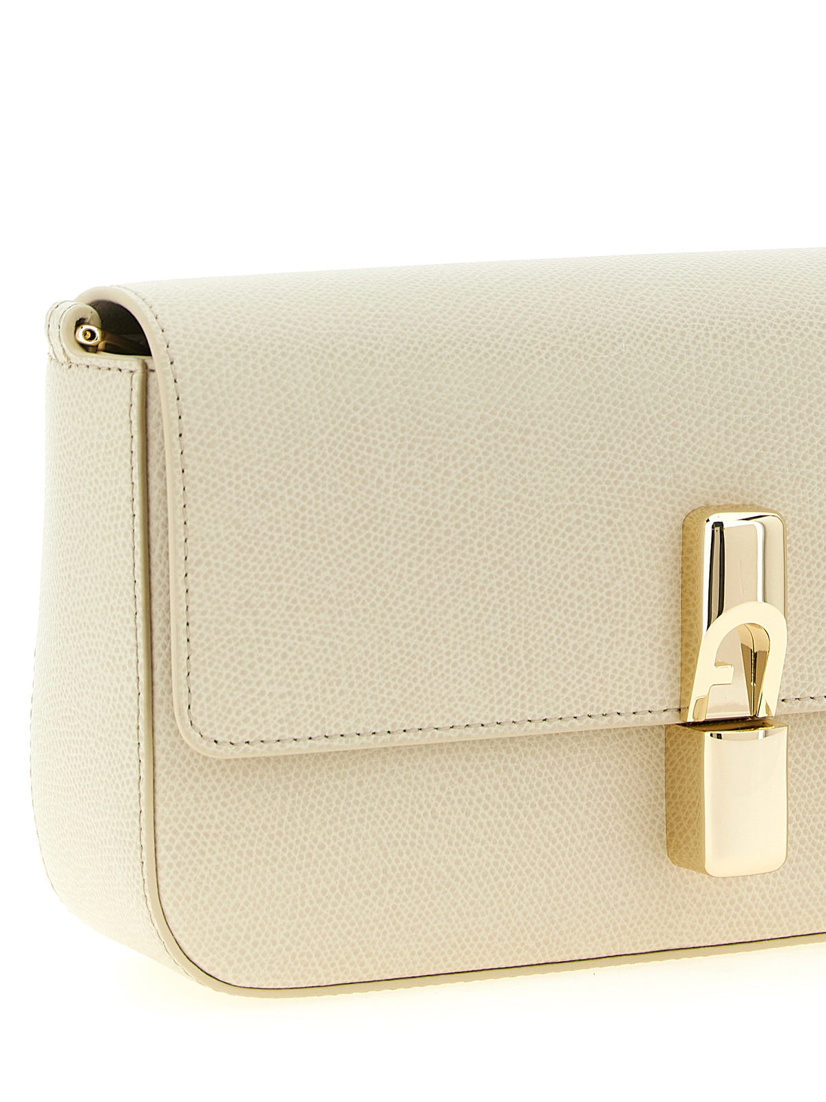 Furla Iride S White Calfskin Crossbody Bag