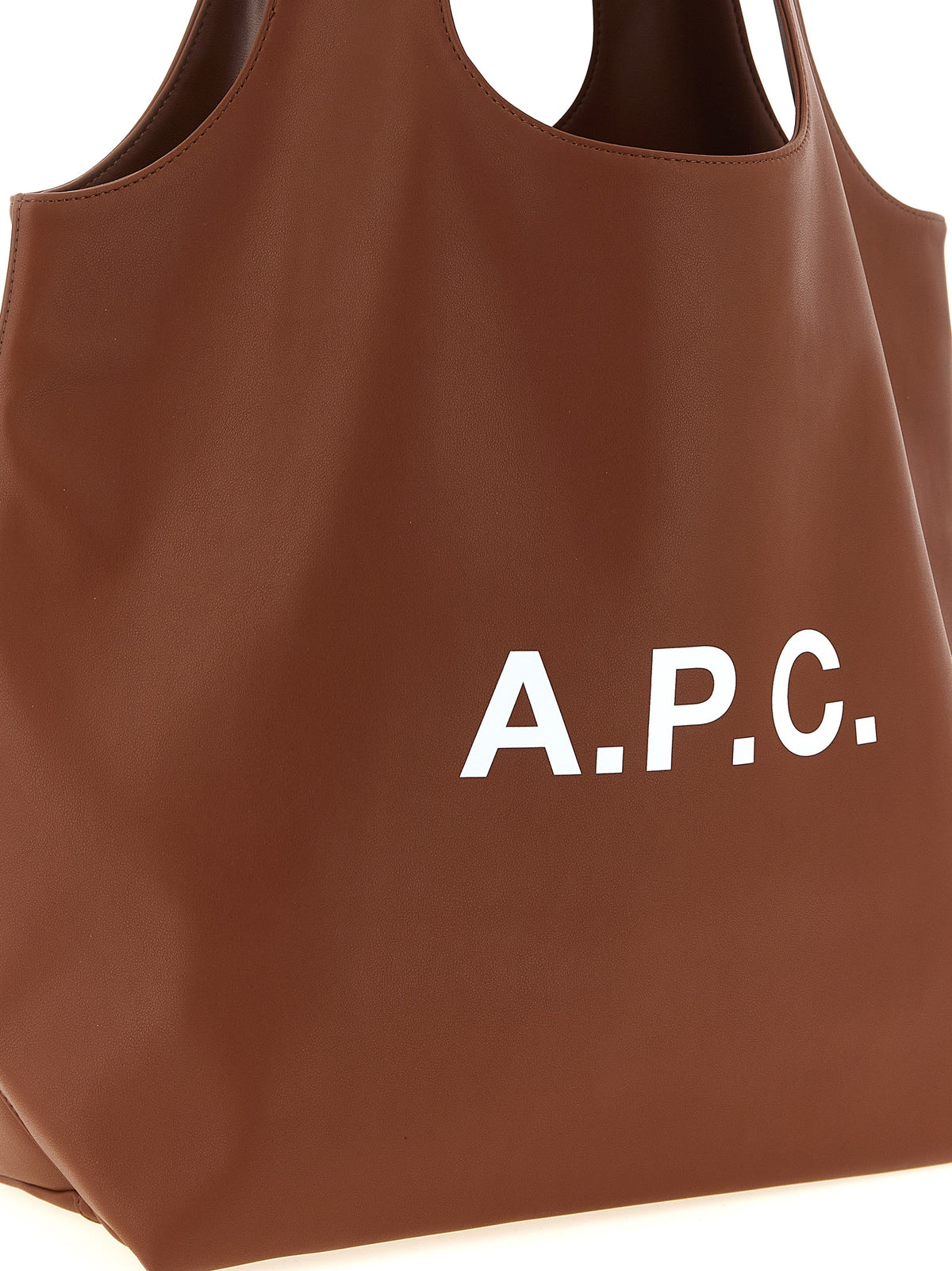 A.P.C. Ninon Brown Polyester Tote Bag