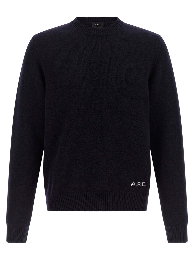 A.P.C. Edmond Blue Wool Cardigan for Men