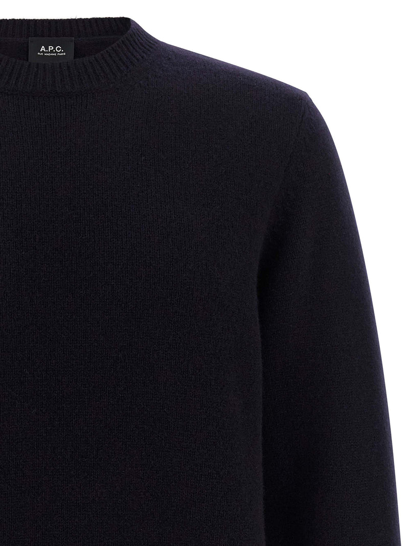 A.P.C. Edmond Blue Wool Cardigan for Men