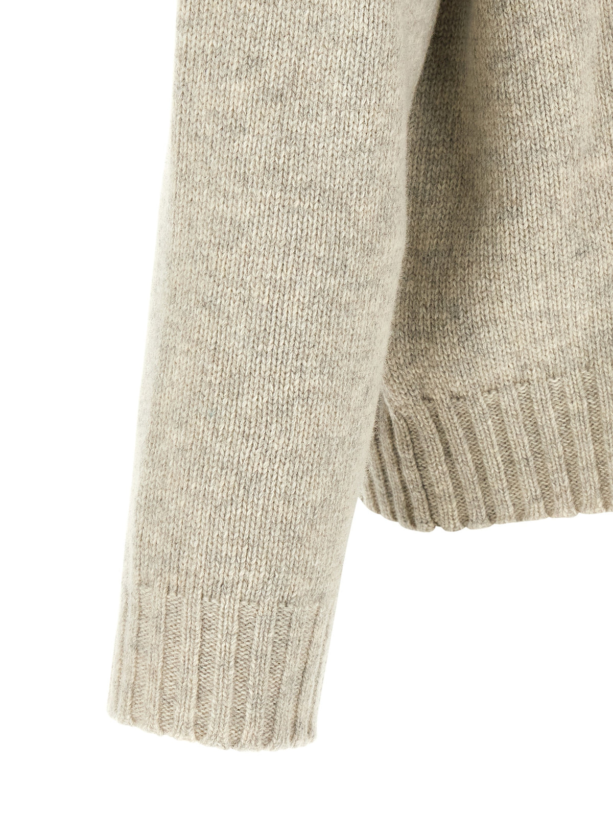 MM6 Maison Margiela Gray Wool Cardigan - Avant-Garde Knitwear