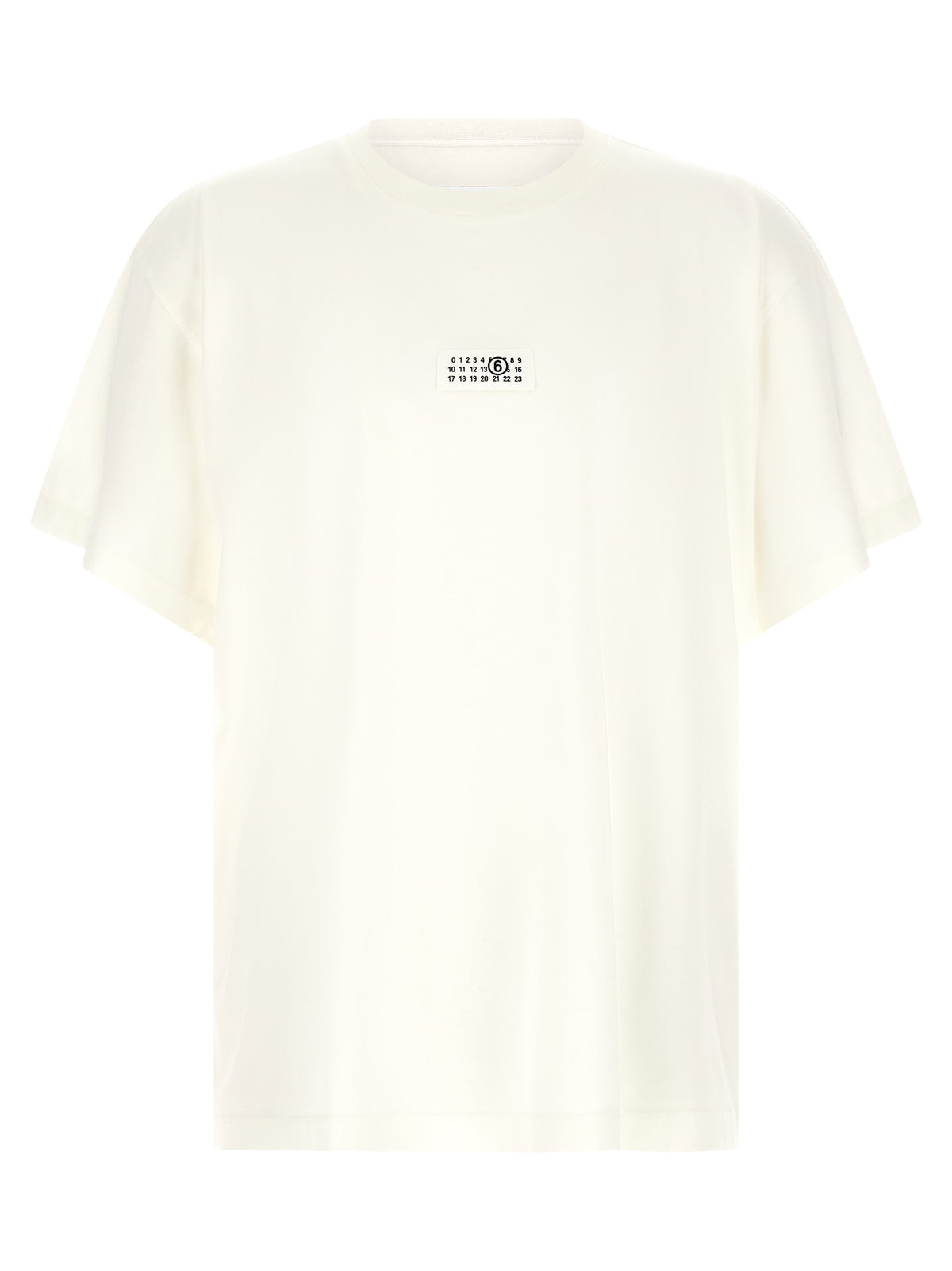 MM6 Maison Margiela White Cotton T-Shirt - Bold Elegance