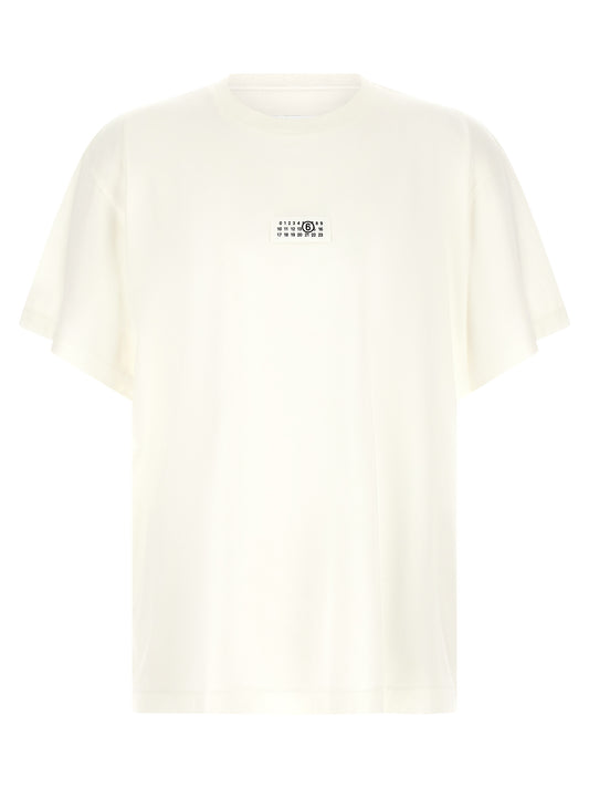 MM6 Maison Margiela White Cotton T-Shirt for Men