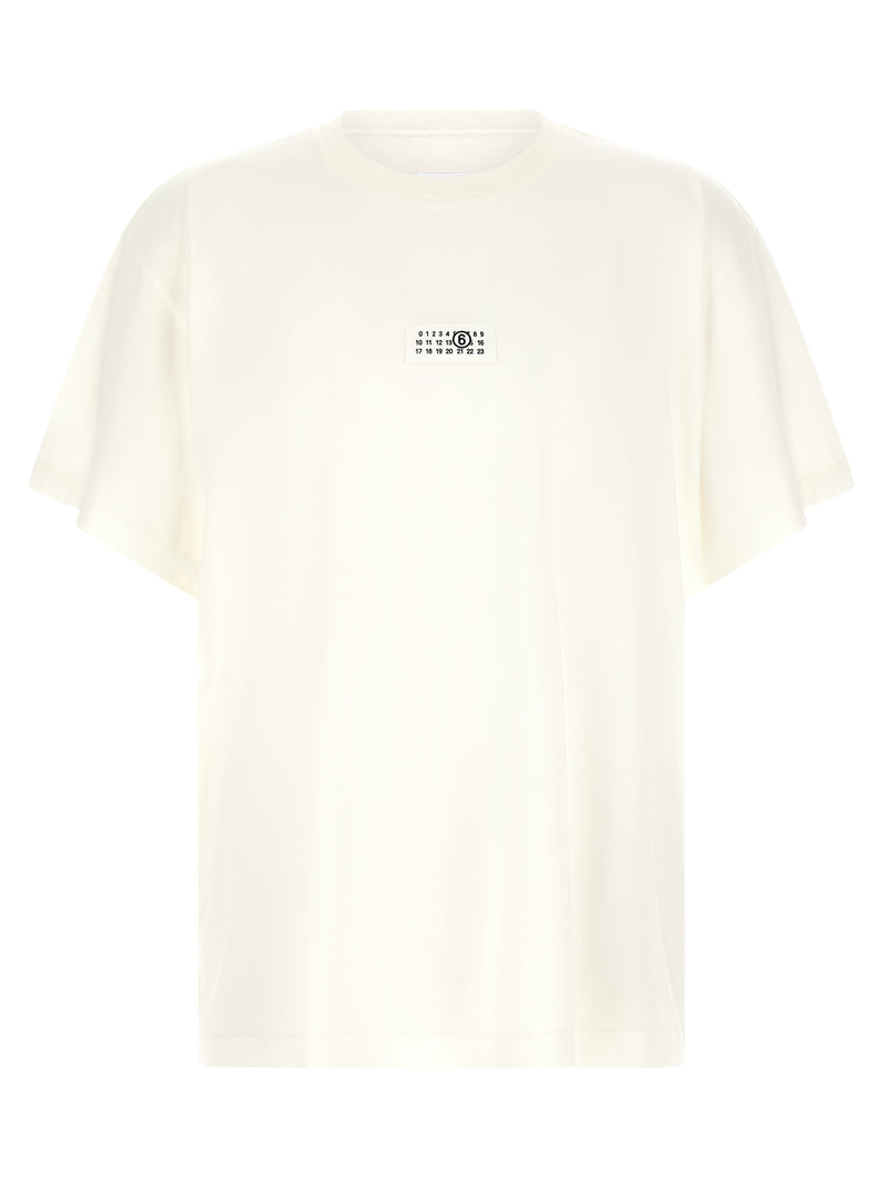 MM6 Maison Margiela White Cotton T-Shirt for Men
