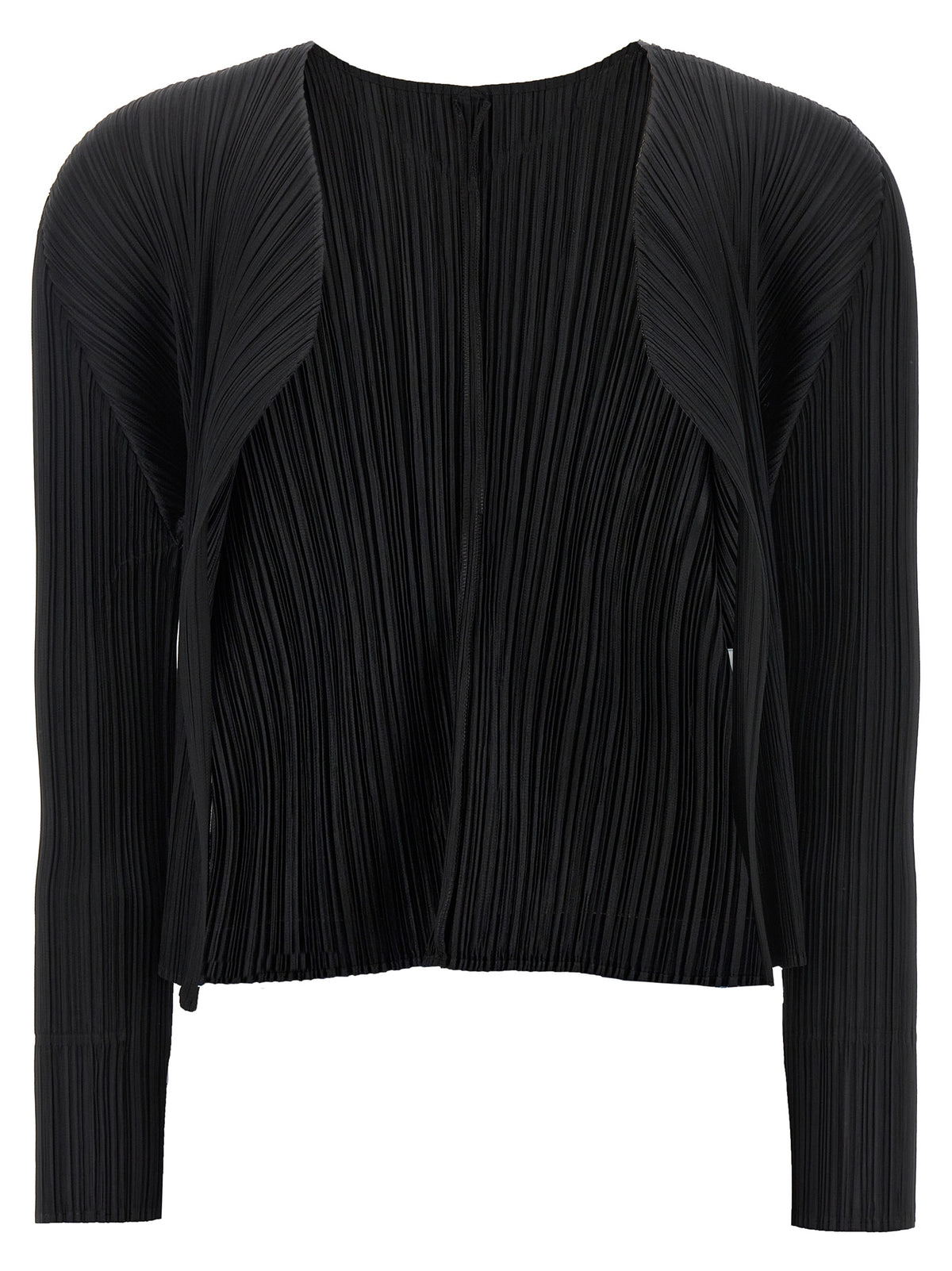 Cardigan Noir en Polyester PLEATS PLEASE ISSEY MIYAKE