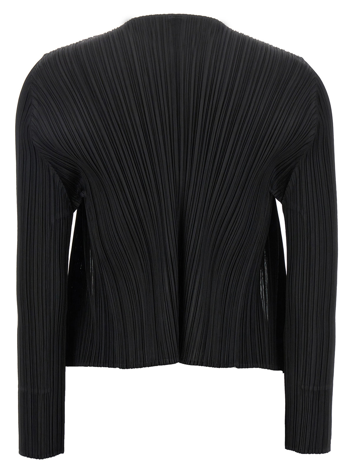 Cardigan Noir en Polyester PLEATS PLEASE ISSEY MIYAKE