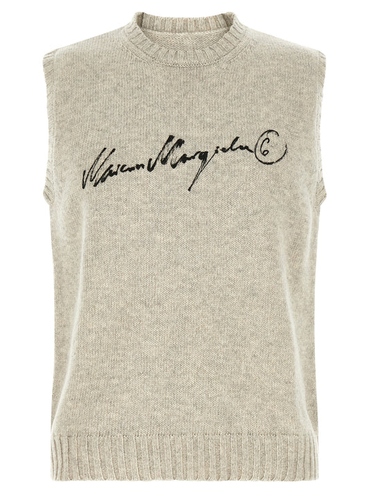 MM6 Maison Margiela Gray Wool Sweatshirt - Stylish & Versatile