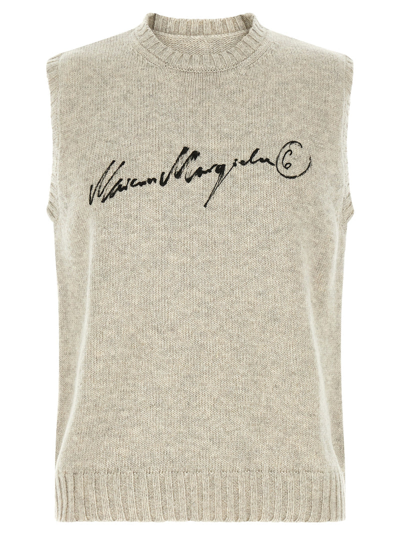 MM6 Maison Margiela Gray Wool Sweatshirt - Stylish & Versatile