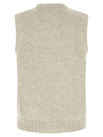 MM6 Maison Margiela Gray Wool Sweatshirt