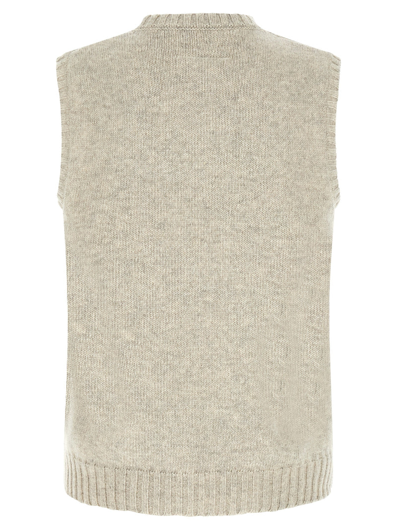 MM6 Maison Margiela Gray Wool Sweatshirt - Stylish & Versatile